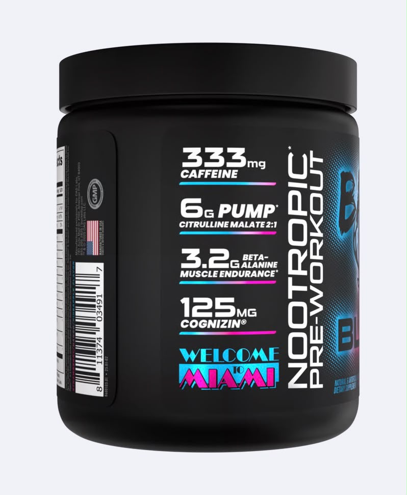 BAMF BLACK - High Stimulant Nootropic Pre-Workout