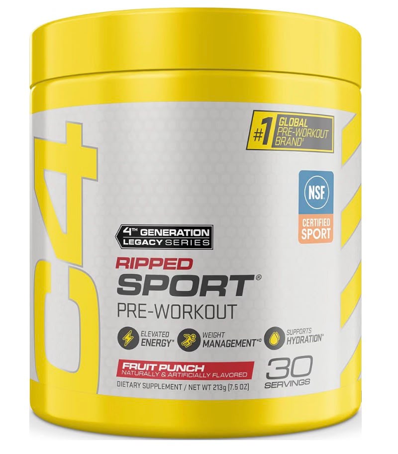 C4 Ripped Sport  Pre-Workout + Fat Burning Support (135mg caffeine)
