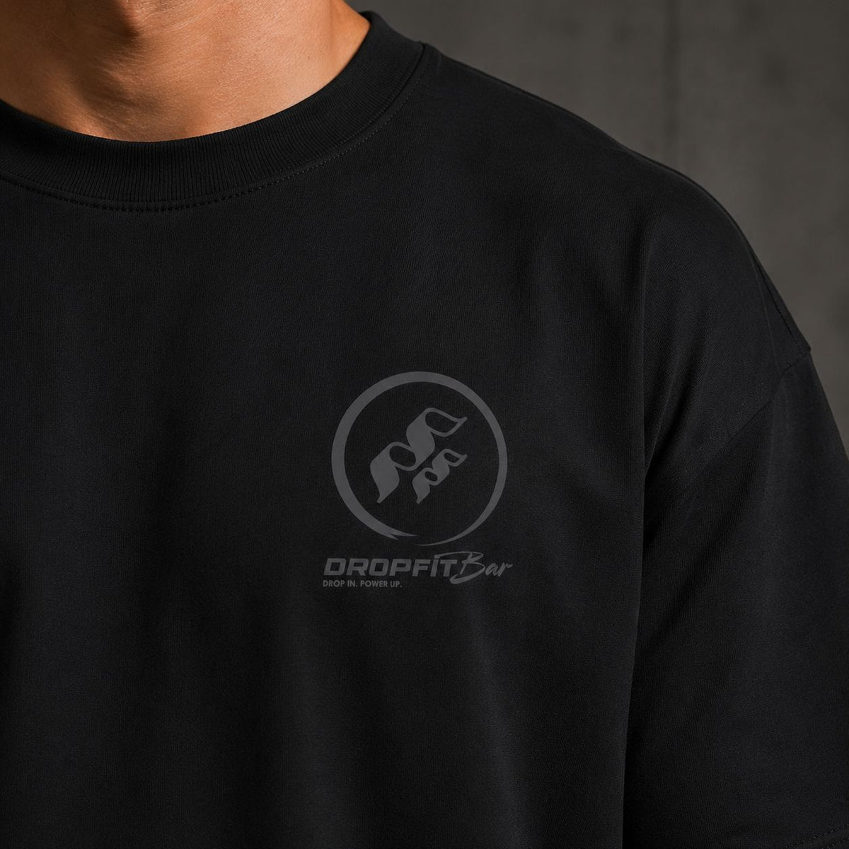 DropFitBar Oversized Heavy Cotton Tee  "Due to Personal Reasons, I Will Never Quit"