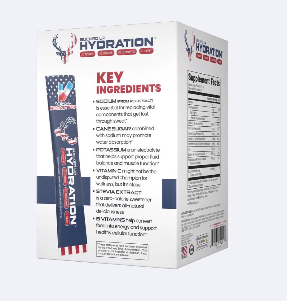 Bucked Up Hydration Recovery, Hydration & Energy