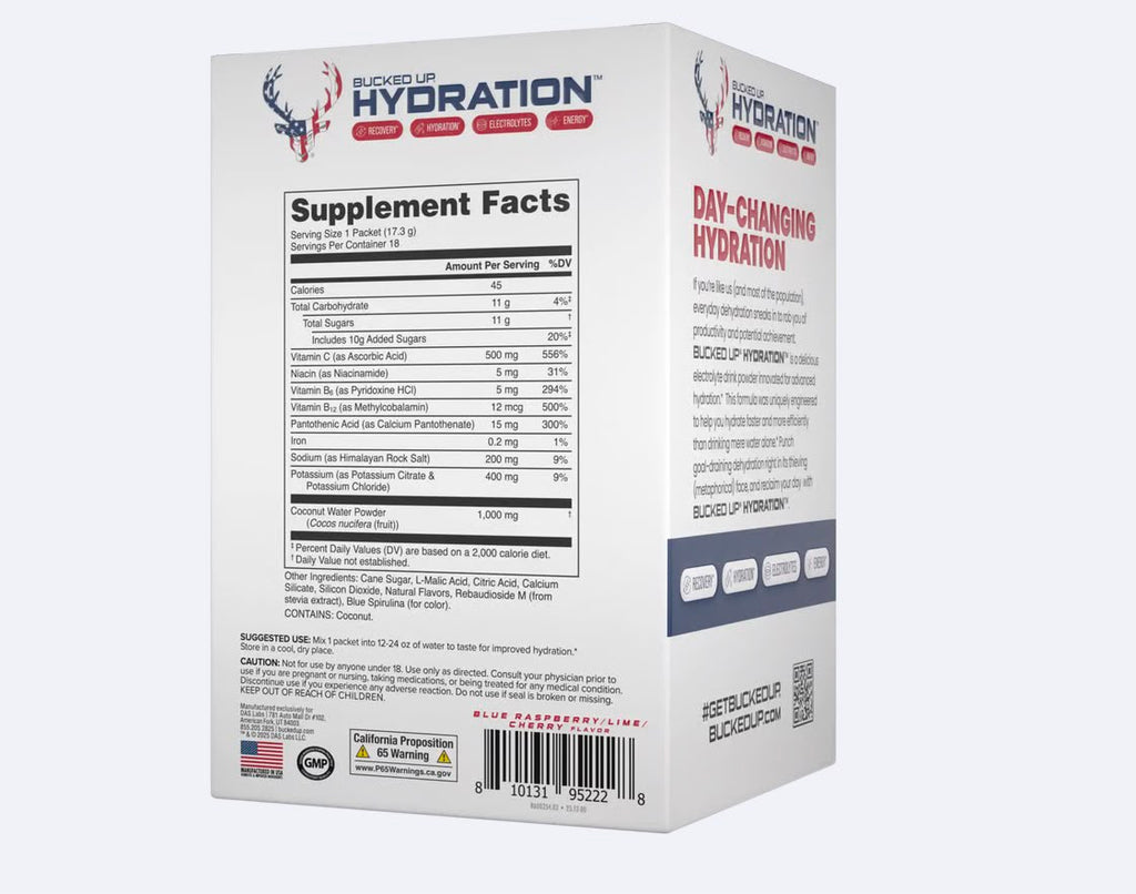 Bucked Up Hydration Recovery, Hydration & Energy