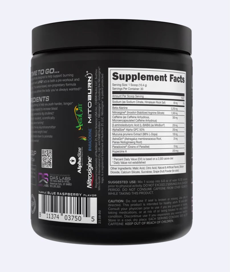 LFG Burn Thermogenic Pre-Workout