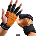 Suberster Deadlift Assist Strap & Cowhide Grip Gloves